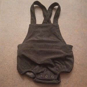 Black Corduroy Baby Romper, 9-12 Months, NWT
